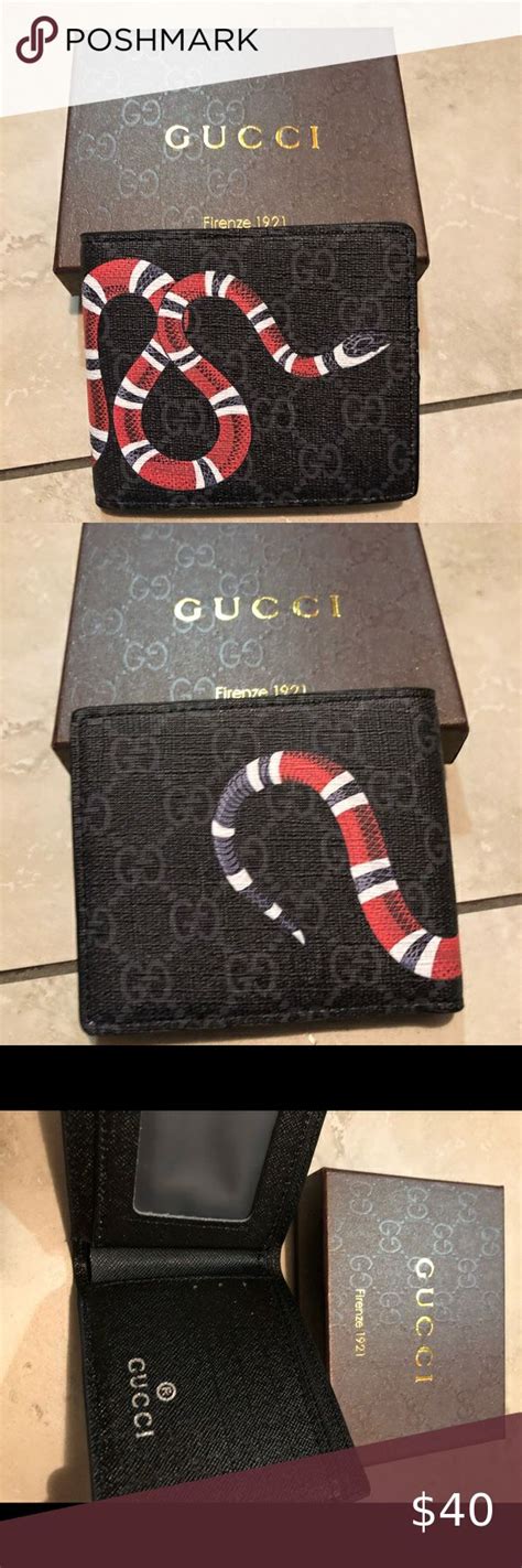 black gucci belt with snake|gucci snake wallet inside.